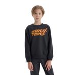 DeFacto Stranger Things Bisiklet Yaka Sweatshirt Erkek Çocuk, 8-9 Yaş, D4791A824WN, Antrasit-AR208, erkek-çocuk