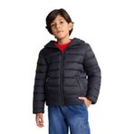 DeFacto Su Geçirmez Kapüşonlu Fermuarlı Cepli Şişme Mont Erkek Çocuk, 5-6 Yaş, D5899A825SP, Siyah-BK27, Erkek Çocuk