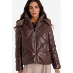 DeFacto Su Geçirmez Kapüşonlu Mont, M, F2823AX25WN, Kahve-BN530, Kadın