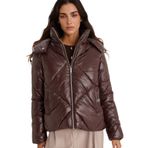 DeFacto Su Geçirmez Regular Fit Kapüşonlu Mont, L, Regular Fit Kapüşonlu Mont, Kahve-BN530, Kadın