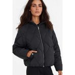 DeFacto Su Geçirmez Regular Fit Kapüşonlu Mont, L, Regular Fit Kapüşonlu Mont, Siyah-BK27, Kadın