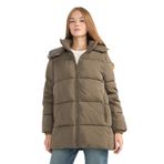 DeFacto Su Geçirmez Regular Fit Kapüşonlu Parka, M, Regular Fit Kapüşonlu Parka, KHAKİ, Kadın