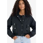 DeFacto Su Geçirmez Regular Fit Polo Yaka Crop Fermuarlı Mont E8699AX25AU