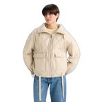 DeFacto Su Geçirmez Relax Fit Mont, XL, Relax Fit Mont, Ekru, Kadın