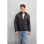 DeFacto Su İtici Hafif Şişme Mont Slim Fit Dar Kesim Kapüşonlu Fermuarlı Cepli Mevsimlik N4661AZ25SPBK27