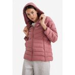 DeFacto Su İtici Kapüşonlu Şişme Mont, S, E9253AX25AU, Bordo-BR226, Kadın