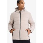 DeFacto Su İtici Slim Fit Dar Kesim Astarlı Kapüşonlu Fermuarlı Cepli Dolgulu Mont, 2XL, Kapüşonlu Dolgulu Mont, Bej-BG766, Erkek