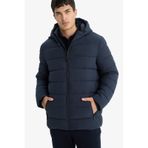 Defacto Su İtici Slim Fit Dar Kesim Astarlı Kapüşonlu Fermuarlı Cepli Dolgulu Mont R0216az25aunv64 Lacivert-nv64