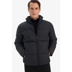 DeFacto Su İtici Slim Fit Dar Kesim Dik Yaka Astarlı Fermuarlı Rüzgar Geçirmez Şişme Mont C5631AX24WN