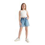 DeFacto T3318A6NS Kız Çocuk Paperbag Esnek Belli Jean Şort
