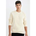 DeFacto T3777AZ24AU ER109 Ekru Erkek Sweatshirt