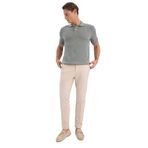 DeFacto Tailored Fit Normal Kesim Düz Paça Her Yöne Esneyen Yazlık Kumaş Pantolon, 34/34, C7508AX25SP, Bej-BG755, Erkek