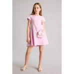 DeFacto Twıll Elbise Kız Çocuk H2604A826SP - 13 - 14 Yaş - Pembe-PN4