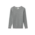 DeFacto U8991A6 GR210 Gri Erkek Çocuk Slim Fit Bisiklet Yaka Triko Kazak