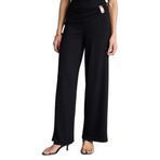 DeFacto Wide Leg Aksesuar Detaylı Pantolon, M, H1597AX26SM, Siyah-BK81, Kadın
