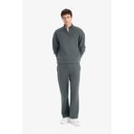 DeFacto Wide Leg Beli Bağcıklı Geniş Paça Bol Eşofman Altı, XS, E9432AX25AU, Yeşil-GN498, Erkek