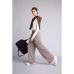 DeFacto Wide Leg Bilek Boy Sporcu Pantolon Kahve, L, F8232AX26SP, Kahve-BN598, Kadın