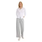 DeFacto Wide Leg Cep Detaylı Normal Bel Geniş Paça Pantolon, 40, F8307AX25AU, Gri-GR451, Kadın