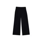 DeFacto Wide Leg Cepli Geniş Paça Beli Lastikli Uzun Sporcu Pantolon, L, G7082AX25WN, Siyah, Kadın