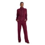 DeFacto Wide Leg Cepli Geniş Paça Uzun Boy Modal Sporcu Pantolon, L, G4370AX25WN, Bordo-BR170, Kadın
