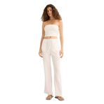 DeFacto Wide Leg Cepli Normal Bel Bürümcük Pantolon, 44, F7659AX25AU, Beyaz-WT32, Kadın