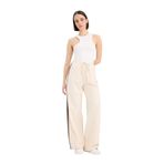 DeFacto Wide Leg Cepli Normal Bel Geniş Paça Palazzo Pantolon, 34, E7747AX25SP, Ekru-ER218, Kadın