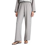 DeFacto Wide Leg Çift Cepli Yüksek Bel Pantolon, 38, H0888AX26SM, Gri-GR105, Kadın