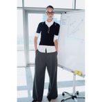 DeFacto Wide Leg Çift Cepli Yüksek Bel Uzun Boy Pantolon, 40, F8213AX25AU, Gri-GR450, Kadın