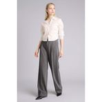 DeFacto Wide Leg Fermuarlı Yüksek Bel Standart Boy Pantolon, 42, G8295AX26SP, Gri, Kadın