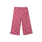 DeFacto Wide Leg Fırfırlı Çiçekli Pantolon Kız Bebek, 18-24 AY, G9387A526SP, Bordo-BR123, Kız bebek