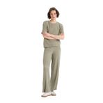 DeFacto Wide Leg Geniş Bol Paça Bürümcük Pantolon, M, E3232AX25SP, Haki-KH418, Kadın