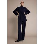 DeFacto Wide Leg Geniş Bol Paça Pantolon Lacivert, S, G4837AX25WN, Lacivert-NV243, Kadın