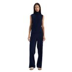 DeFacto Wide Leg Geniş Bol Paça Pantolon, XL, G4282AX25WN, Lacivert-NV251, Kadın