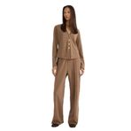 DeFacto Wide Leg Geniş Bol Paça Pantolon, XL, G6332AX25WN, Kahve-BN531, Kadın