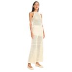 DeFacto Wide Leg Geniş Paça Ajur Triko Pantolon Ekru, L, F3777AX25SM, Ekru-ER105, Kadın
