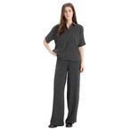 DeFacto Wide Leg Geniş Paça Bürümcük Pantolon Antrasit, XL, E3232AX25SP, Antrasit-AR148, Kadın