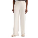 DeFacto Wide Leg Geniş Paça Modal Sporcu Eşofman Altı Pantolon, L, D7128AX26SP, Ekru, Kadın