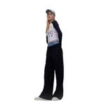 DeFacto Wide Leg Geniş Paça Yüksek Bel Palazzo Pantolon, 40, C2624AX24SP, Lacivert-NV199, Kadın