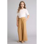 Defacto Wıde Leg Jean Görünümlü Pantolon Kız Çocuk G6814a826smbg399 Bej-bg399