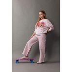 DeFacto Wide Leg Kargo Geniş Paça Jean Pantolon Kız Çocuk, 11-12 Yaş, C0451A825SM, Pembe-PN122, Kız çocuk