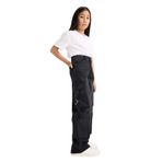 DeFacto Wide Leg Kargo Geniş Paça Jean Pantolon Kız Çocuk, 7-8 Yaş, E6185A825AU, Antrasit-NM36, Kız çocuk