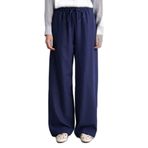 DeFacto Wide Leg Keten Karışımlı Pantolon, 40, F7960AX26SP, Lacivert-NV31, Kadın