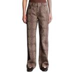DeFacto Wide Leg Normal Bel Gabardin Pantolon, 44, H1860AX26SM, Kahve-BN605, Kadın