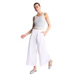 DeFacto Wide Leg Normal Bel Poplin Pantolon, 36, H4205AX26SM, Beyaz-WT84, Kadın
