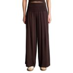 DeFacto Wide Leg Pijama Altı Kahve, L, H2208AX26SM, Kahve-BN341, kadın