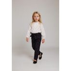 DeFacto Wide Leg Puantiyeli Düz Paça Poplin Pantolon Kız Bebek G3655A525AU - Siyah-BK27 - 18 - 24 Ay