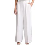 DeFacto Wide Leg Yüksek Bel Geniş Paça Tencel Pantolon, 36, H0853AX26SM, Ekru-ER105, Kadın