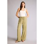 DeFacto Wide Leg Yüksek Bel Müslin Pantolon, 42, E3934AX26SM, Haki, Kadın