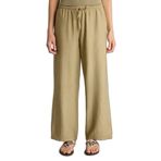 DeFacto Wide Leg Yüksek Bel Pantolon, 36, H7987AX26SM, Haki, Kadın