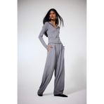 DeFacto Wide Leg Yumuşak Tuşeli Pantolon, M, G8418AX25WN, Gri-GR108, Kadın